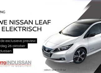 Maak 26 oktober kennis met de nieuwe Nissan Leaf bij Auto Indussan