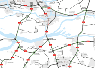 A16 tussen ’s Gravendeel en Zwijndrecht afgesloten van 17-19 juli 2021 (richting Rotterdam)