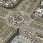 Rotonde BK-weg luchtfoto