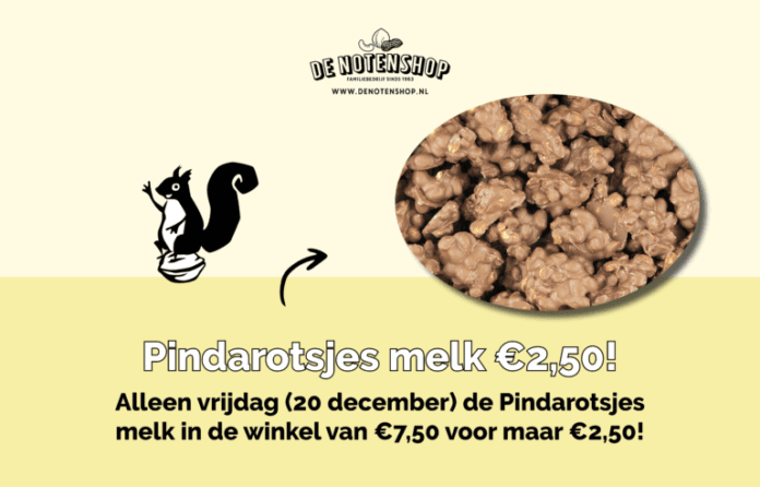 Pindarotsjes in de aanbieding bij De Notenshop!