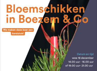Kerststuk maken in Boezem & Co