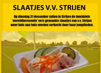 Slaatjesactie V.V. Strijen op Oudejaarsdag!