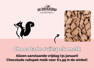 Chocolade ruitspek in de winkel van De Notenshop!
