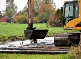 Baggerwerkzaamheden in deel Hoeksche Waard