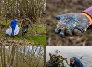 Vrijwilligers ruimen afval op in de Hoogezandse Gorzen: schokkende hoeveelheid plastic aangetroffen