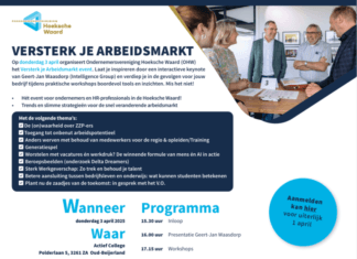 Inspirerende bijeenkomst ‘Versterk je Arbeidsmarkt’ op 3 april