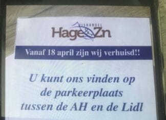 Viskraam verhuist naar parkeerplaats bij Lidl / Albert Heijn in Strijen