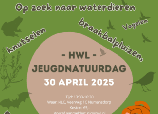 Jeugdnatuurdag op woensdag 30 april in Nationaal Landschap Centrum in Numansdorp