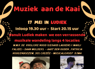Muziek aan de Kaai: Zaterdagavond 17 mei – Vestzaktheater Ludiek, Strijen