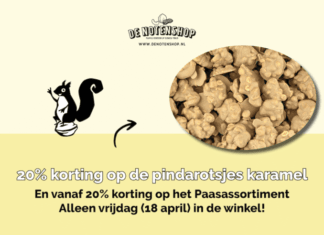 Shop vrijdag Pindarotsjes en Paasproducten met korting!