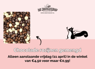 Chocolade rozijnen gemengd: alleen vrijdag voor €0,99!