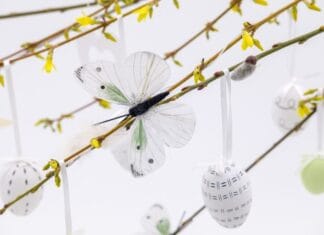 Palmpasen stokken versieren in De Open Hof