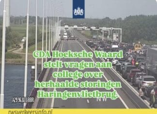 CDA stelt vragen over aanhoudende storingen Haringvlietbrug: “Onze inwoners verdienen beter”