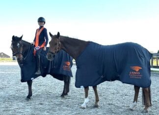 Veri Zuidgeest (13) is twee keer Regiokampioen Zuid-Holland Eventing