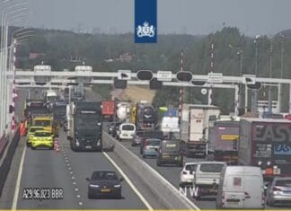 Update: Haringvlietbrug weer open na vervanging slagboom