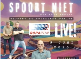 Muzikale Roparun-doorkomst in Heinenoord met ‘Spoort Niet’