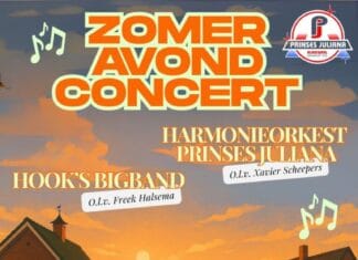 Zomeravondconcert Prinses Juliana op 1 juli in Klaaswaal