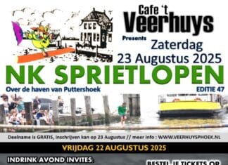 47e NK Sprietlopen: Spektakel boven (en in!) de haven van Puttershoek