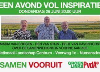 GroenLinks en PvdA Hoeksche Waard gaan samenwerken Een inspirerende avond op donderdag 26 juni in Numansdorp