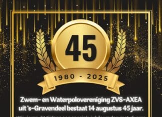 Zwem- en Waterpolovereniging ‘s-Gravendeel viert 45-jarig jubileum met feestelijke dag vol activiteiten