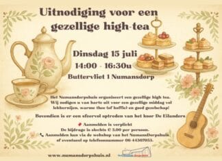 High tea voor senioren in Numansdorp