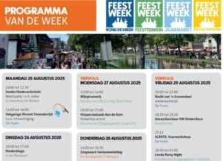 Feestweek 2025: Een week vol activiteiten rond de Kreek, het Feestterrein en in het dorp