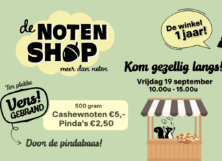 De Notenshop viert 1 jaar winkelplezier!
