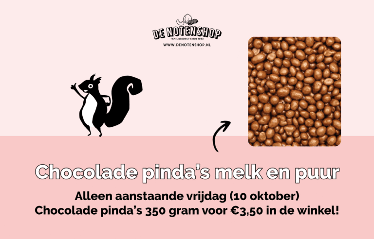 Chocolade pinda’s in de aanbieding bij De Notenshop!