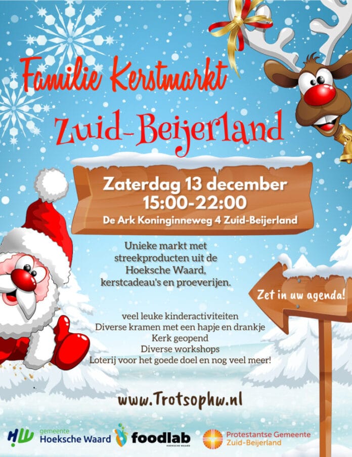Zaterdag 13 december: Kerstmarkt in Zuid-Beijerland