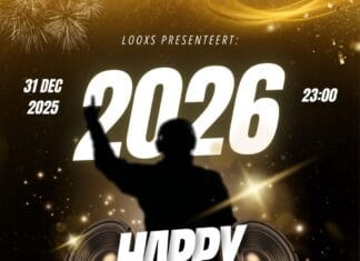 Traditioneel nieuwjaarsfeest op Vierwiekenplein in Oud-Beijerland