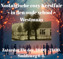 Cozy Kerstfair in den oude school van Westmaas brengt nostalgie tot leven