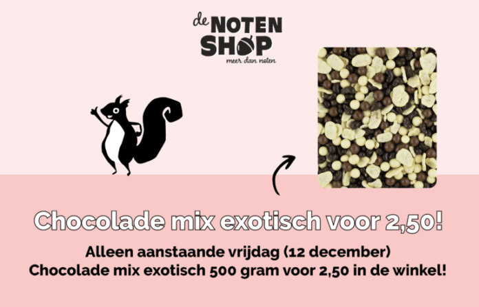 Chocolade mix exotisch: alleen vrijdag voor 2,50!
