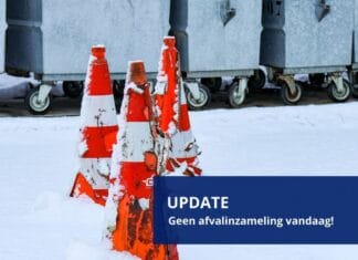 Woensdag 7 januari geen afvalinzameling in de Hoeksche Waard door winterse weersomstandigheden