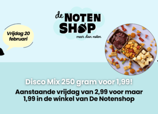 Start jouw weekend goed met Disco Mix van De Notenshop!