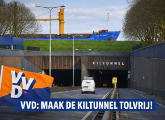 VVD Hoeksche Waard wil af van tol bij Kiltunnel