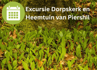 Excursie naar heemtuin en kerk in Piershil op 4 april