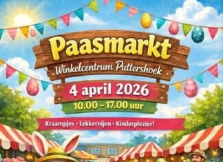 Paasmarkt in Winkelcentrum Puttershoek op 4 april
