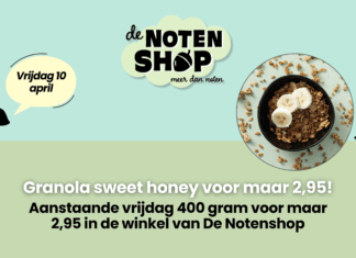 Scoor in de winkel Granola sweet honey voor maar 2,95!