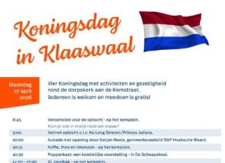 Koningsdag 2026 in Klaaswaal: dag vol activiteiten rondom de dorpskerk