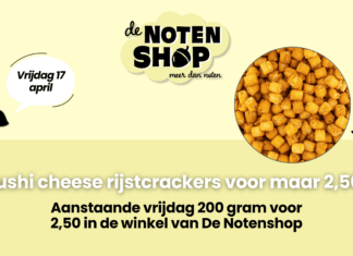 Sushi Cheese Rijstcrackers in de winkel van De Notenshop!