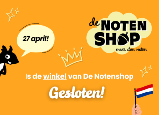 De winkel van De Notenshop is gesloten op Koningsdag!