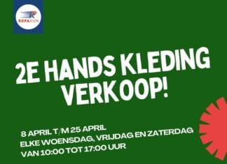 Tijdelijke tweedehands dameskledingwinkel ter bate van de Roparun in Oud-Beijerland