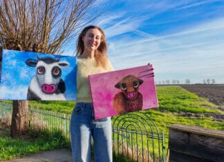 Kleurrijke expositie van Sofie Rozendaal in Nieuw-Beijerland