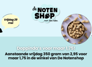 Alleen deze vrijdag: Doppinda’s voor slechts 1,75 bij De Notenshop!