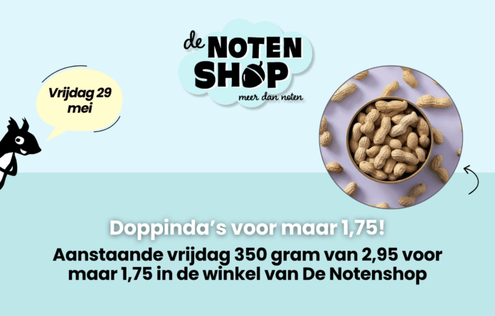 Alleen deze vrijdag: Doppinda’s voor slechts 1,75 bij De Notenshop!