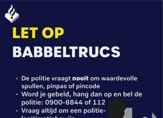 Politie waarschuwt voor babbeltrucs tijdens inloopochtend in Klaaswaal
