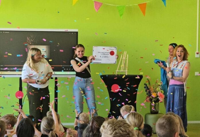 IKC ’t Kraaienest haalt ruim €2.300 op voor CliniClowns