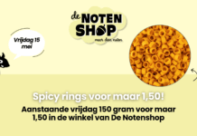 Alleen deze vrijdag: Spicy rings voor maar 1,50 bij De Notenshop!