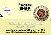 Kleine vliespinda’s voor maar 1,95 in de winkel van De Notenshop!