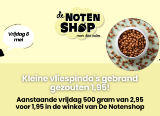 Kleine vliespinda’s voor maar 1,95 in de winkel van De Notenshop!